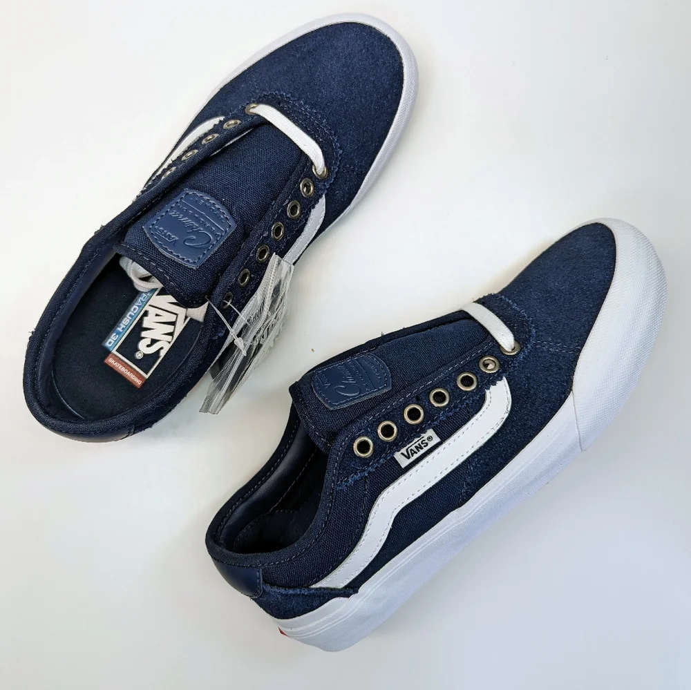 Vans Old Skool Chima Ferguson PRO 2 Navy White Suede Skateboard Sneakers Men 8